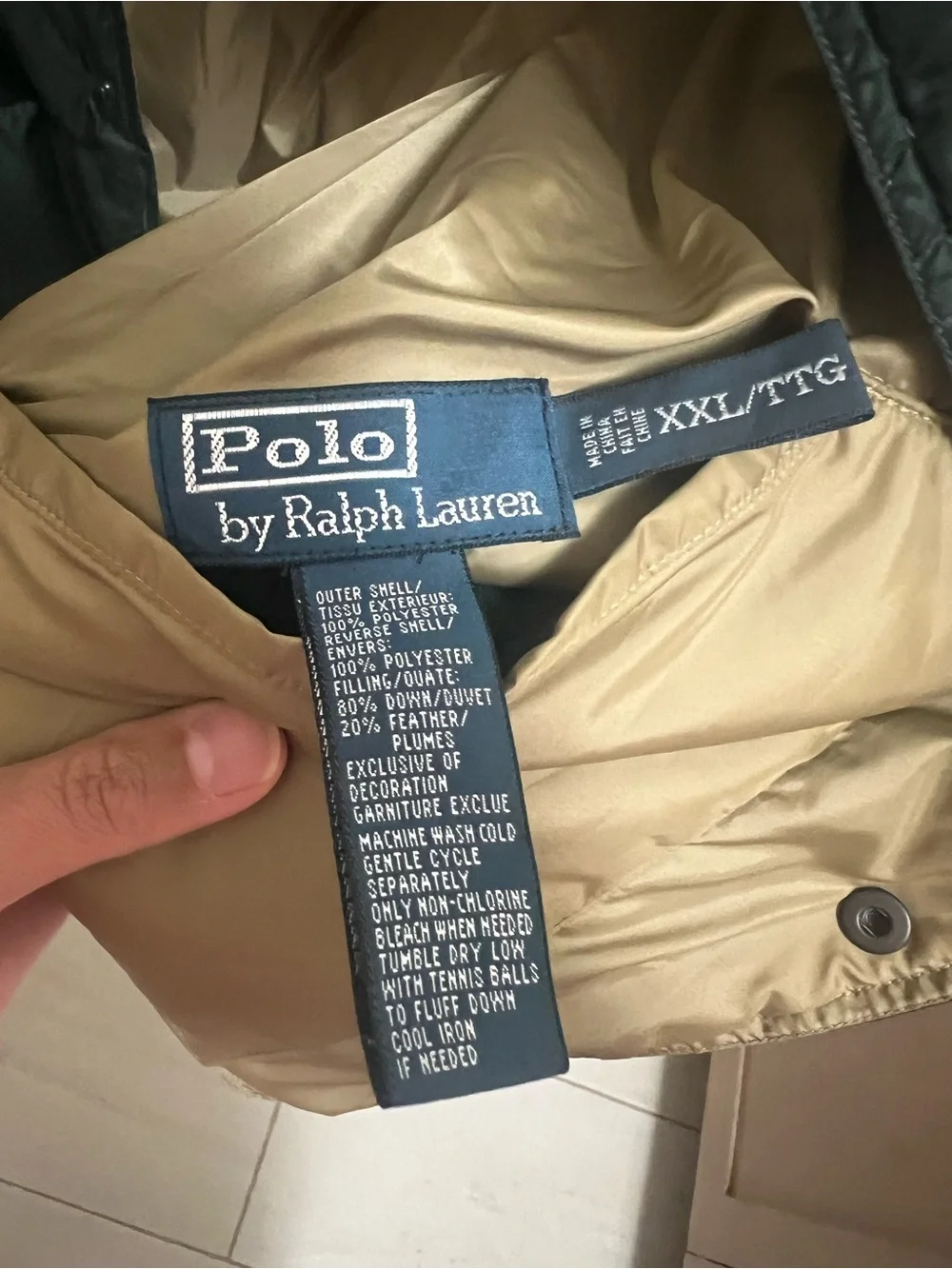 Polo Ralph Lauren reversible puffer